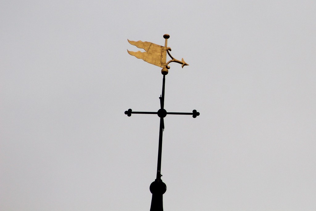 Gilded weather vane - St Lawrence, Alton