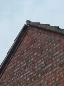 Damaged roof