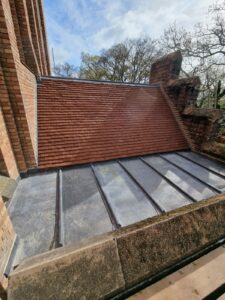 Quarr Abbey, plain tiles