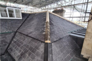 Roofers in Bath working on King Edwards School