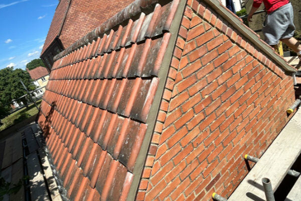 Clay roof tiles