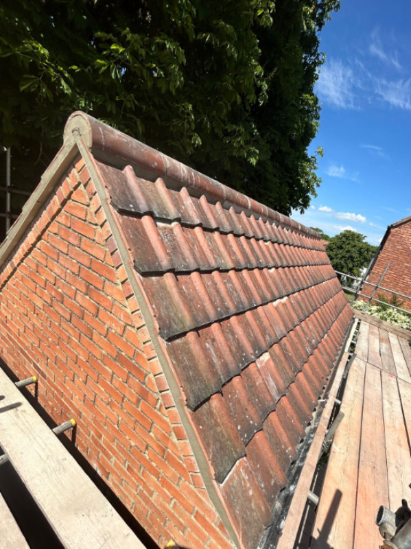 Clay roof tiles