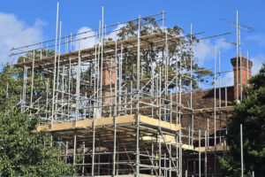 Heritage roofing with clay plain tiles